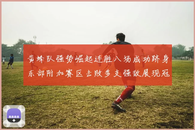 黄蜂队强势崛起连胜八场成功跻身东部附加赛区击败多支强敌展现冠军潜力